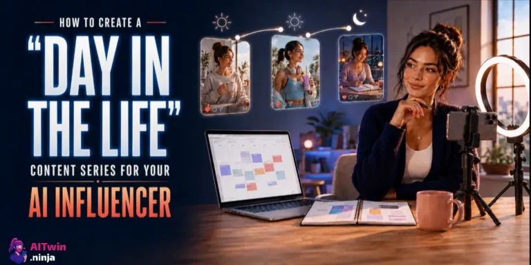 Create a Day in the Life Content Series for AI Influencer
