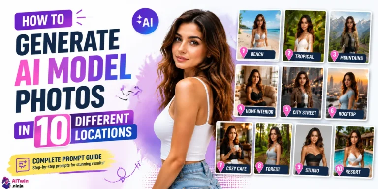 How to Generate AI Model Photos in 10 Different Locations