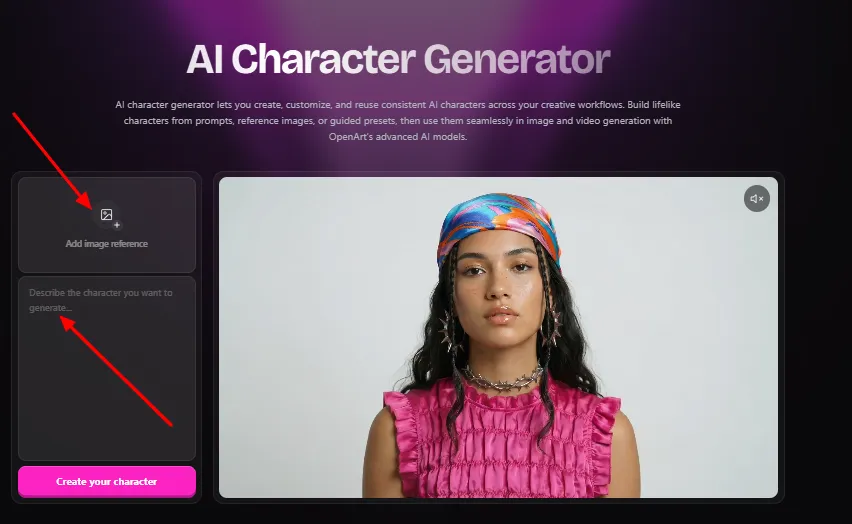 OpenArt AI Character Generator